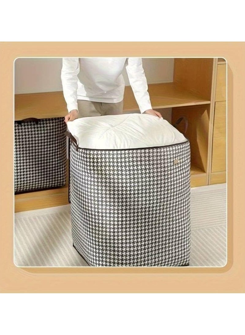 Foldable Fabric Drawer Organizer for Clothing Storage  Pack of 2 Black & White 50x50x40 cm  - Image 5