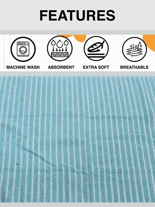 Athom Living مجموعة مناشف يد قطنية فائقة النعومة من أثوم ليفينغ، فائقة الامتصاص وسريعة الجفاف، فاخرة 40x60 سم، عبوة من 6 قطع، نعومة ممتازة لراحة قصوى. - Image 3