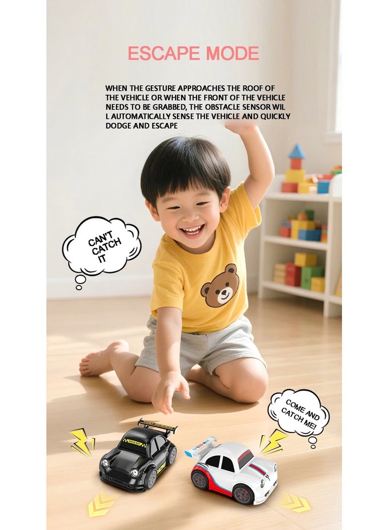 RC Car Smart RC Drift Car Toy for Kids – Mini 4WD Remote Control Car with Gesture Induction, Auto Follow, Obstacle Avoidance, LED Lights & Music – Rechargeable Sensor Drift Stunt Car - Image 5