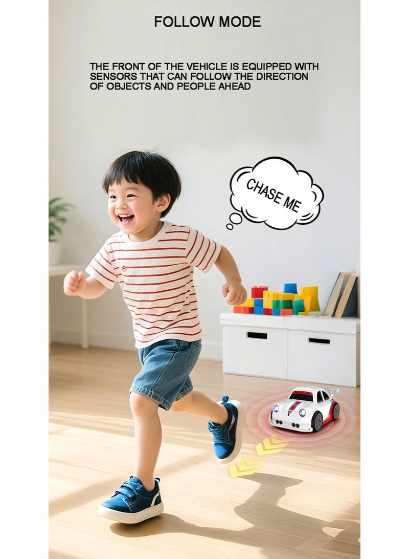 RC Car Smart RC Drift Car Toy for Kids – Mini 4WD Remote Control Car with Gesture Induction, Auto Follow, Obstacle Avoidance, LED Lights & Music – Rechargeable Sensor Drift Stunt Car - Image 4