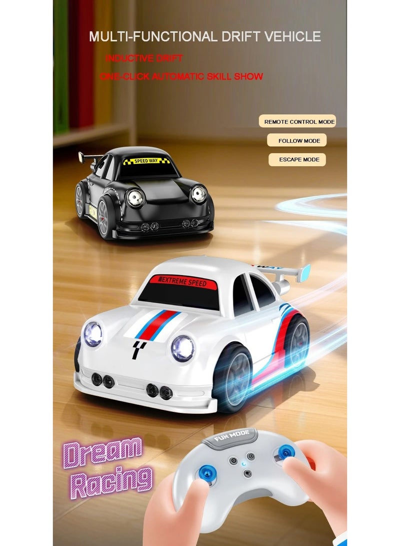 RC Car Smart RC Drift Car Toy for Kids – Mini 4WD Remote Control Car with Gesture Induction, Auto Follow, Obstacle Avoidance, LED Lights & Music – Rechargeable Sensor Drift Stunt Car - Image 2