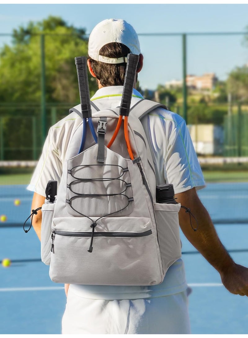 Bukela Tennis Bag, Tennis Backpack for Women Men, Large Pickleball Bag, Holds 4 Rackets with Shoe Compartment - Image 2