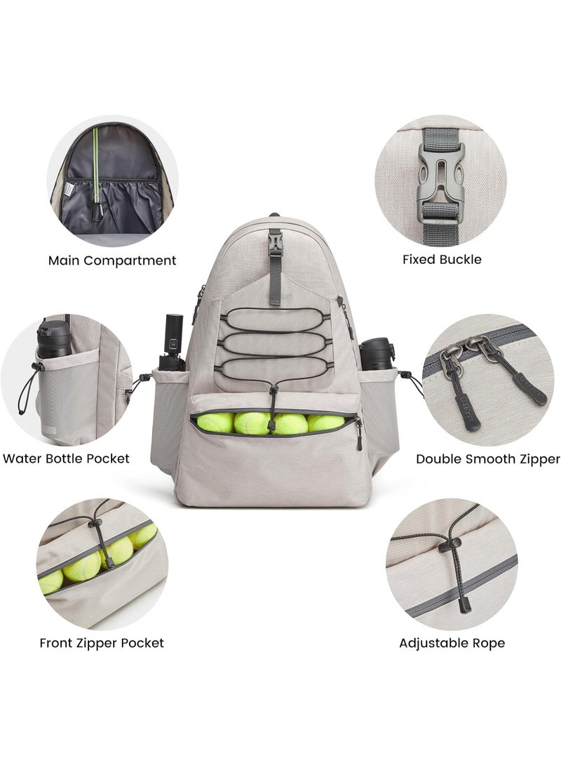 Bukela Tennis Bag, Tennis Backpack for Women Men, Large Pickleball Bag, Holds 4 Rackets with Shoe Compartment - Image 5