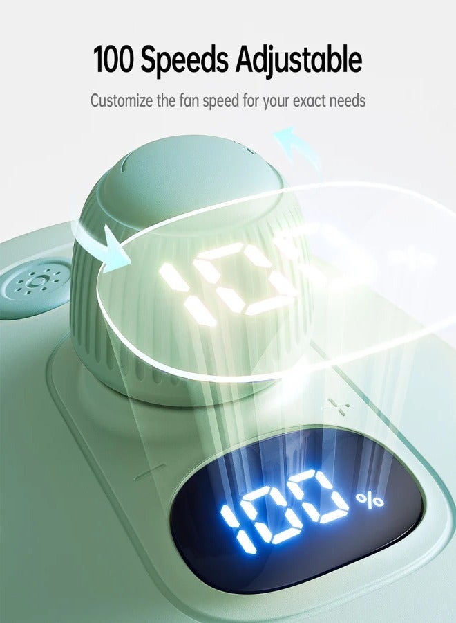 JISULIFE مروحة عربة الأطفال JISULIFE Life2 (4000mAh) - أخضر FSL02R-A0104001 - Image 2