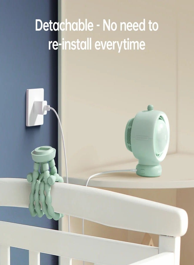 JISULIFE مروحة عربة الأطفال JISULIFE Life2 (4000mAh) - أخضر FSL02R-A0104001 - Image 3