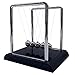 Yoqanr Newtons Cradle Balance BallsPendulum Balls with Black BaseNewtons Cradle PendulumDesk Decor for MenPhysics ToysMetal Creative Ornament CraftsMind Bending Desk Sculpture Large Black - Image 2