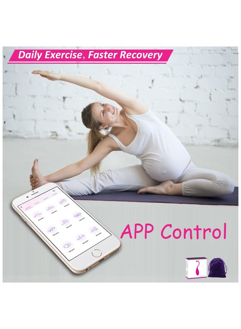 YETRUN Muscle Massager Deep Tissue Massage for Pain Relief Exercise Products APP Control Rose Red