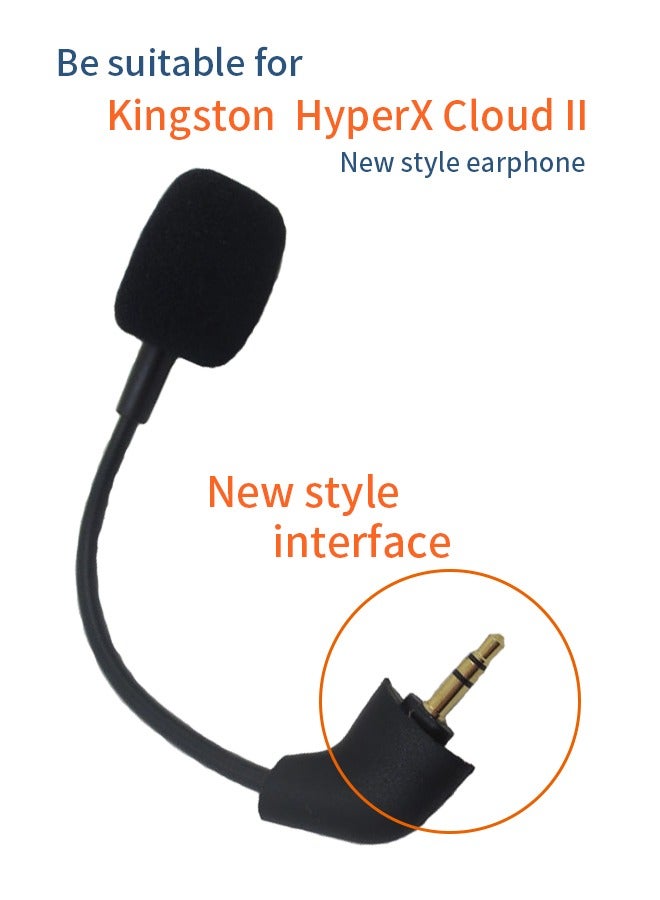 Replacement Game microphone suitable for Kingston HyperX Cloud 2 II Cloud Core Cloud Pro CloudX, Xbox One, Nintendo Switch, PS4, Computer PC, Gaming Headsets. - Image 2