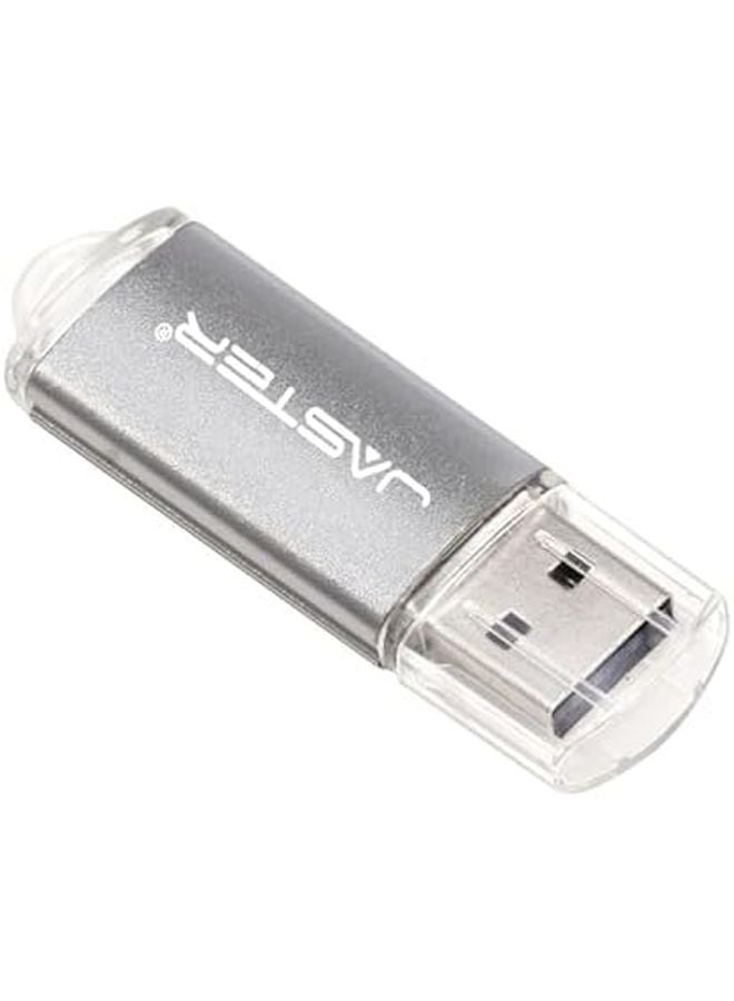 Silver Metal Pen Drive 4GB Portable USB Flash Drive Memory Stick - Image 1