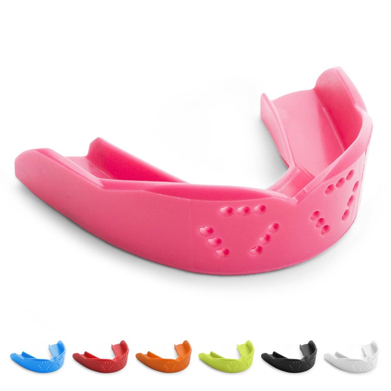 SISU 3D Youth Mouthguard Hot Pink PreFormed Easy Fit Protection for Lacrosse Football Hockey Team Sports Remoldable Up to 20 Times Non Toxic - Image 2