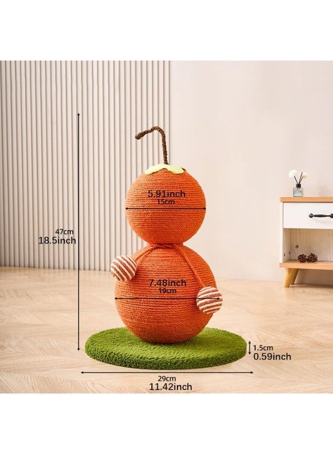 A.M Cat Scratching Post,Gourd Post Cat Scratching Post with Sisal Rope, with Stable Base,Natural Wear-Resistant Sisal Scratching Posts Cat Toys Seats Furniture for Climbing - Image 2
