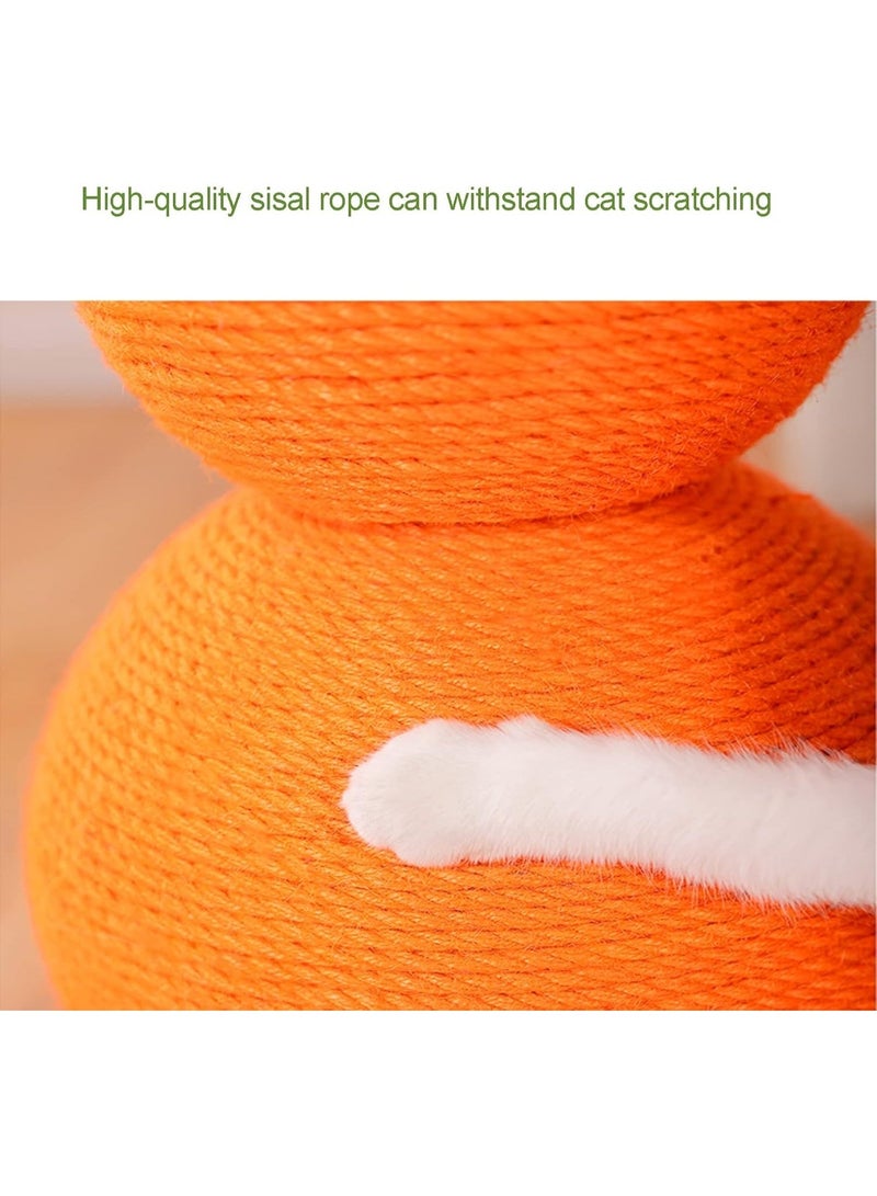 A.M Cat Scratching Post,Gourd Post Cat Scratching Post with Sisal Rope, with Stable Base,Natural Wear-Resistant Sisal Scratching Posts Cat Toys Seats Furniture for Climbing - Image 5