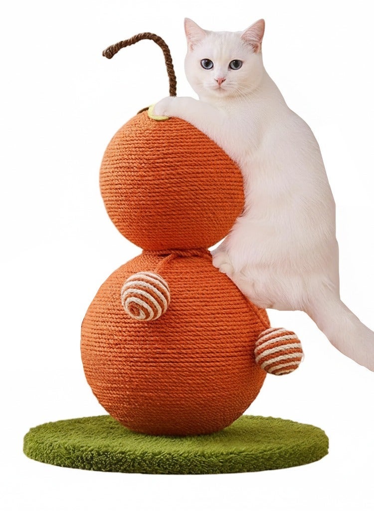 A.M Cat Scratching Post,Gourd Post Cat Scratching Post with Sisal Rope, with Stable Base,Natural Wear-Resistant Sisal Scratching Posts Cat Toys Seats Furniture for Climbing - Image 1