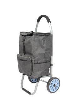 HOMEVEO Multi-purpose shopping cart with a stylish and sturdy design with large storage pockets and features durable, non-slip foam wheels with a comfortable handle for hand comfort.  - Image 1