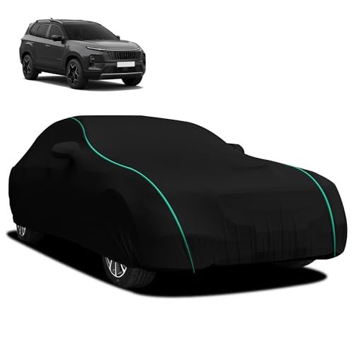 Autofy Car Cover Waterproof Glory-Piping for Tata Safari [Year 2021 Onwards] - Safari Car Cover Dust & UV Protection Safari Car Body Cover with Mirror Pocket Soft Cotton Lining - Image 1