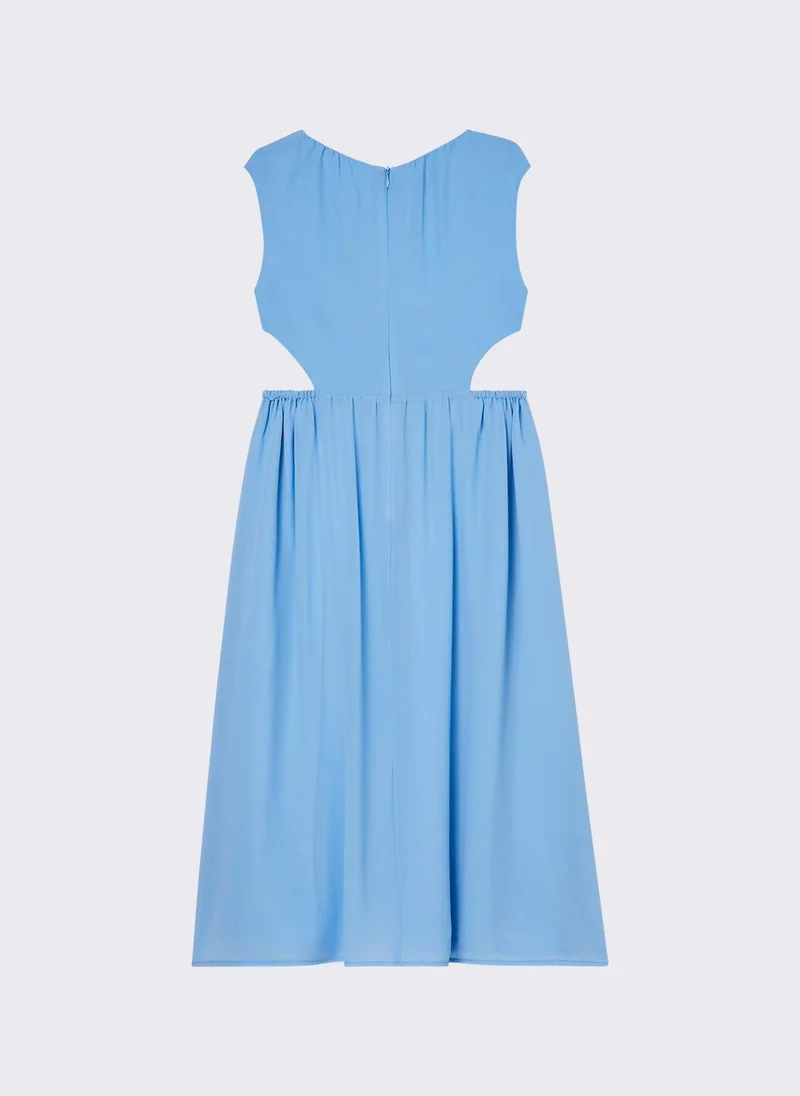 ليو جو Long dress with cut-out