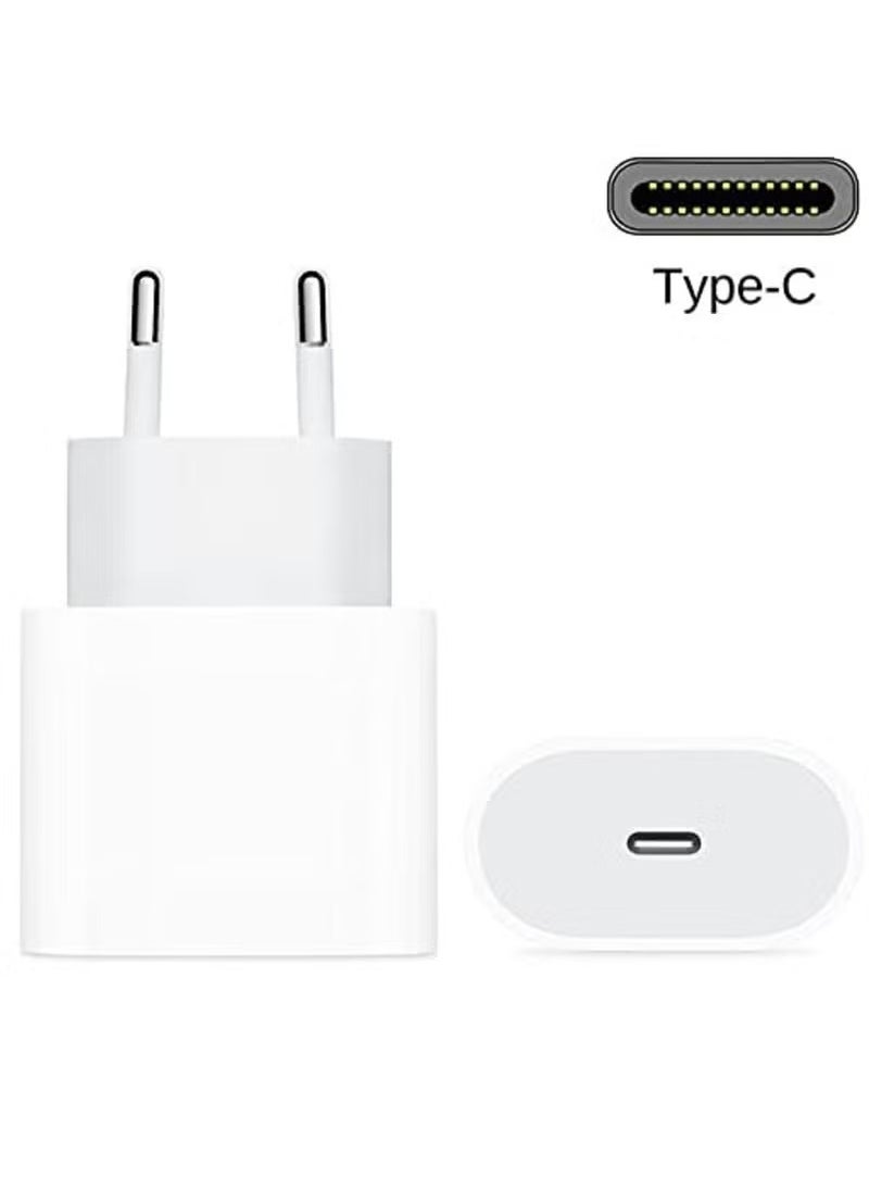 Generic - 20W USB-C Power Adapter (EU Plug) - Fast Charging for iPhone & iPad | Compatible with Multiple Devices - Image 1
