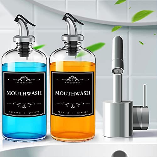 DNSEN 36 PCS Printed Waterproof Labels for Shampoo and Conditioner Bottles,Bathroom Soap Dispenser Organization Label Stickers Black - Image 5