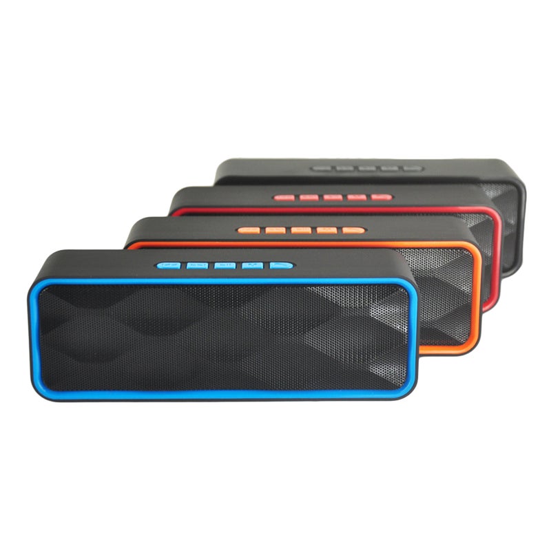 SC211 Subwoofer Outdoor Portable Stereo Subwoofer with Audio and Enhanced Bass Built-In Dual Driver Speakerphone 4.0 Handsfree Calling and Slot ( ) - Image 3