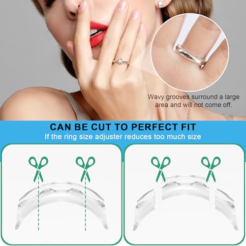Eiito Ring Sizers for Loose Rings, 6 Pack Invisible Ring Size Adjuster for Women Men, Reduces Size by 0.5-1.5, Rings Guard Spacer Tightener Resizer, Fits 1-4mm Wide Bands - Image 4