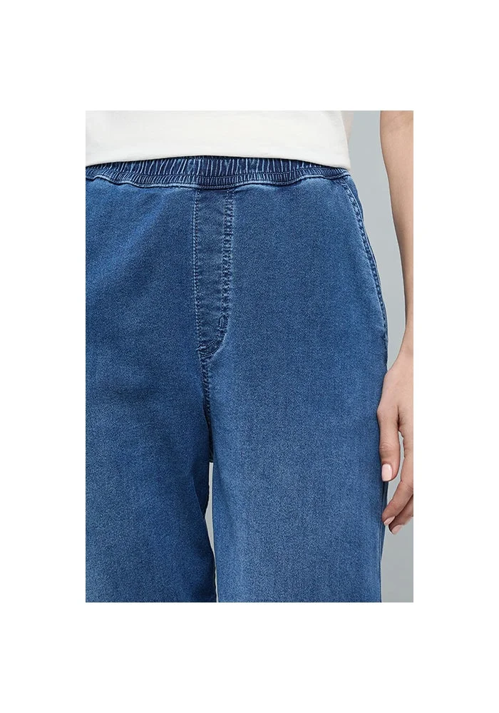 R&b  Washed Mom Fit Jeans with Button Closure for Women | Best Price UAE