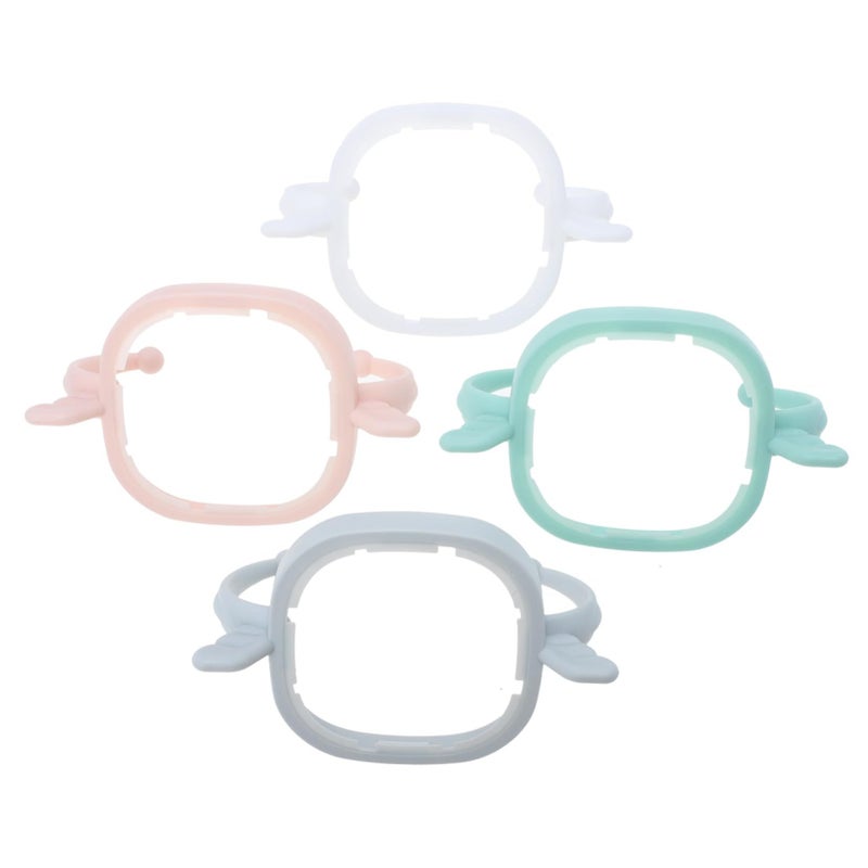 Ergonomic Baby Bottle Handles 4 Pack For Easy Holding Safe Drinking Newborn Toddler - Image 2