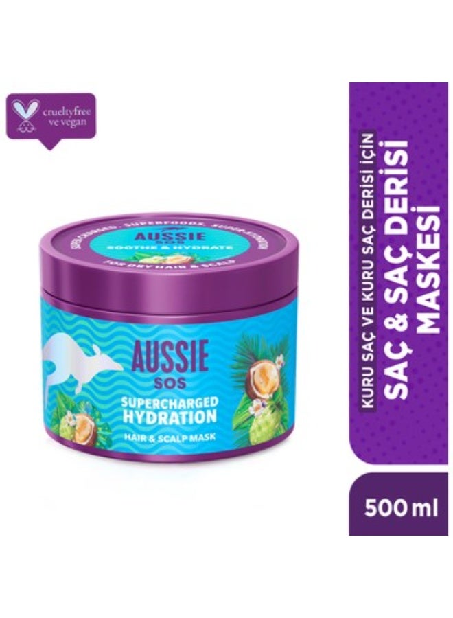 Aussie SOS Soothe & Hydrate Hair & Scalp Mask 500ml - Image 2