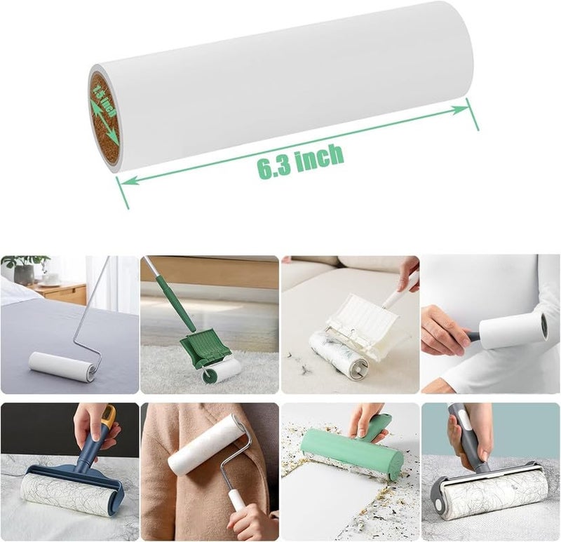 VazzLox Lint Roller for Clothes 240 Sheets (4 Rolls, 60 Sheets/Rolls) Lint Remover for Clothes Easy Tear Sheets Clothes Roller Cleaner Fabric Shaver for Lint, Pet Hair, Dust - Image 2