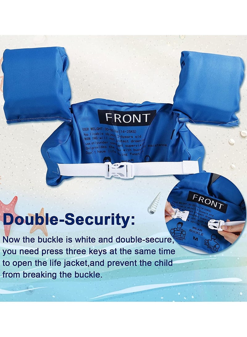 Luckam Toddler Life Jacket, Swim Vest Swim Floaties for Toddlers Girls and Boys 20-55 pounds, Kids Swim Vests for Pool, Beach, Lake and River, Baby Life Jacket Floatie Device, Water Sports Learning Equipment - Image 3