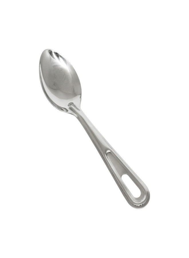 TrueCraftware- 11" Stainless Steel Solid and Perforated Basting Spoon with Hanging Slot Set of 2- Basting Utensil Spoon for Mixing Stirring Cooking & Serving Kitchen Accessories - Image 3