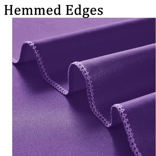 NSSONBEN 10ft x 10ft Wrinkle Free Purple Backdrop Curtain for Parties, Polyester Backdrop Drapes Panels 2 Panels 5x10ft for Photography Background Wedding Birthday Baby Shower Mermaid Party - Image 4