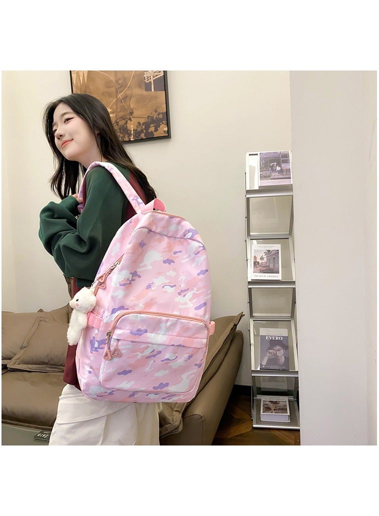 TAPIT 3PCS Teen Girls School Backpack Kids Bookbag Set with Lunch Box Pencil Case Travel Laptop Backpack Casual Daypacks (Pink) - Image 3