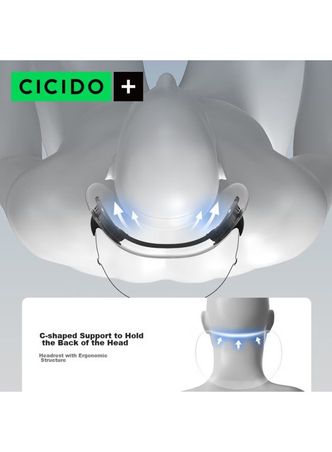 Cicido Car Headrest, Neck Support Pillow For Vehicles, High-end Lumbar Support Cushion For Seats, D023020 Mida Black - Image 4