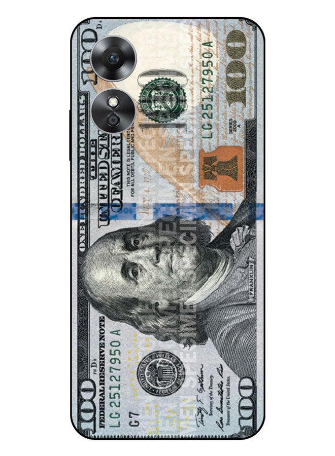 EYE CATCH Printed Protective Case Cover For Oppo A17  -  100 Dollar - Image 1