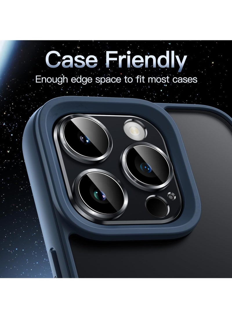 URBBKING Camera Lens Protector for iPhone 15 Pro and iPhone 15 Pro Max Black  - Image 3