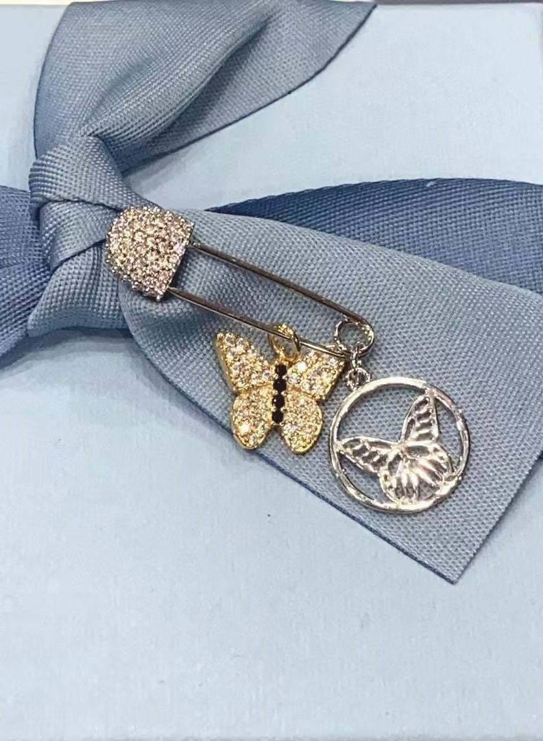 HEFANG Fashionable And Personalized Butterfly Pin Brooch  - Image 1
