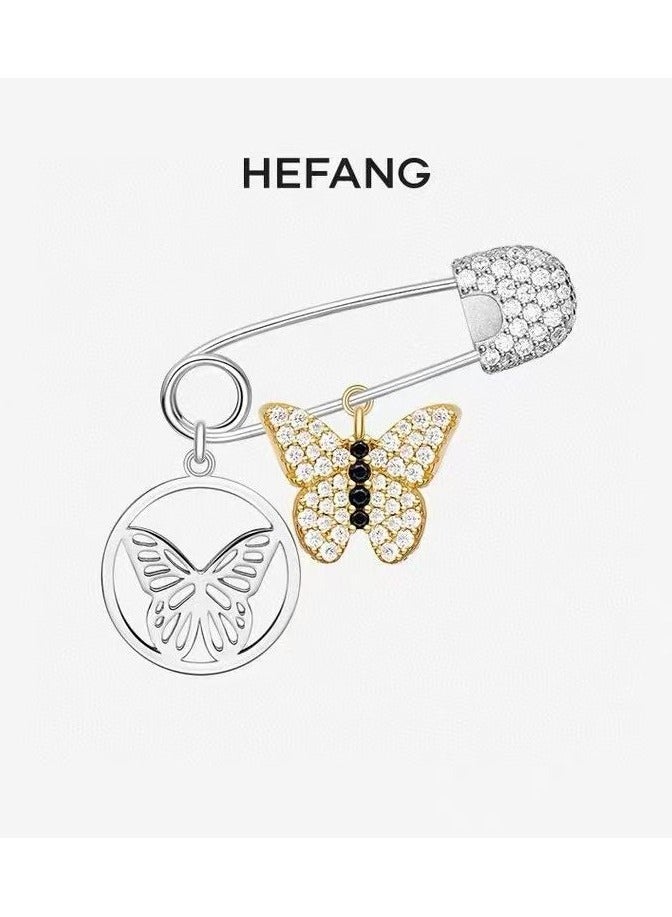 HEFANG Fashionable And Personalized Butterfly Pin Brooch  - Image 2