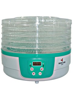 ميباشي مجفف الطعام MEBASHI ME-FOD8202P، قابل للدوران، 5 صواني، (250 واط) أخضر (ME-FOD8202P)  - Image 1