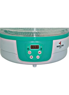 ميباشي مجفف الطعام MEBASHI ME-FOD8202P، قابل للدوران، 5 صواني، (250 واط) أخضر (ME-FOD8202P)  - Image 2