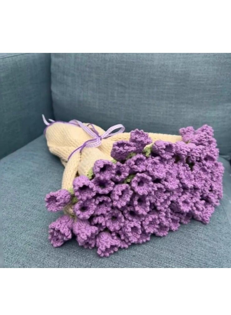 Beginner Crochet Kit - Floral Blanket DIY, Learn to Crochet with Hook & Pattern, Gift for Women, - Image 1