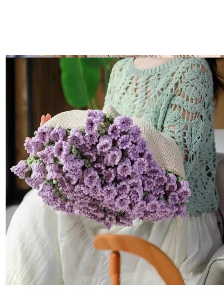 Beginner Crochet Kit - Floral Blanket DIY, Learn to Crochet with Hook & Pattern, Gift for Women, - Image 4