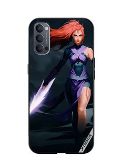 Protective Case Cover For Oppo Reno4 Pro 5G Anti-Mage Lady Dota 2 Design Multicolour