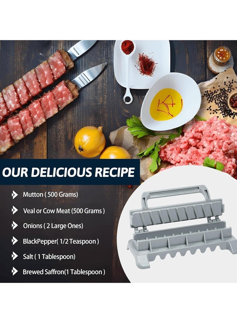 general Kebab maker, portable and reusable manual kebab maker, easy to use simple kebab making tool for home and picnic camping barbecues - Image 3
