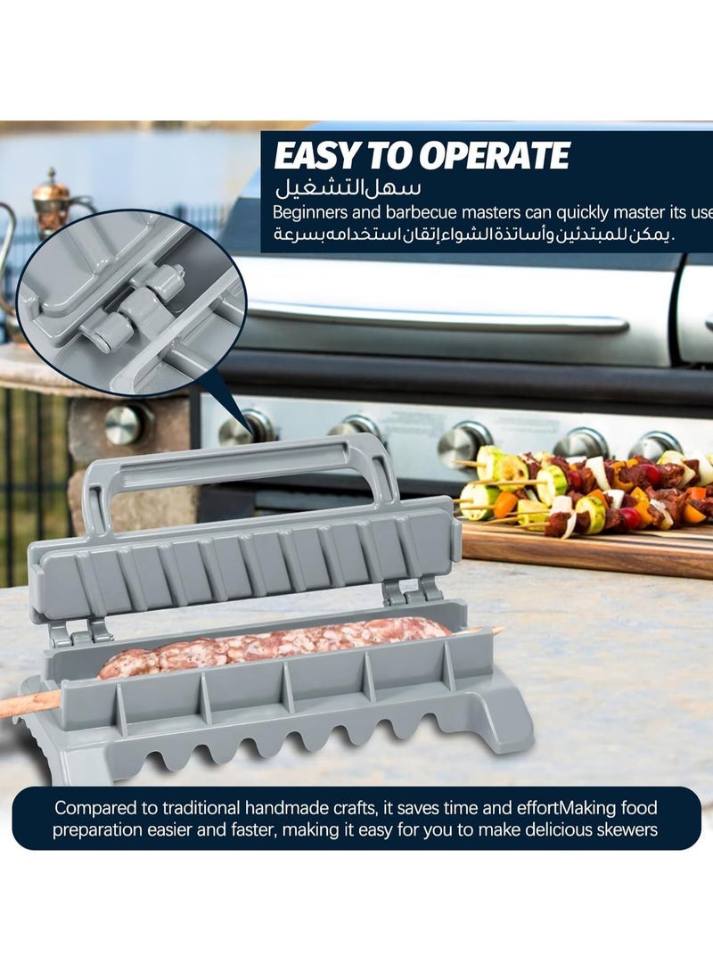 general Kebab maker, portable and reusable manual kebab maker, easy to use simple kebab making tool for home and picnic camping barbecues - Image 5