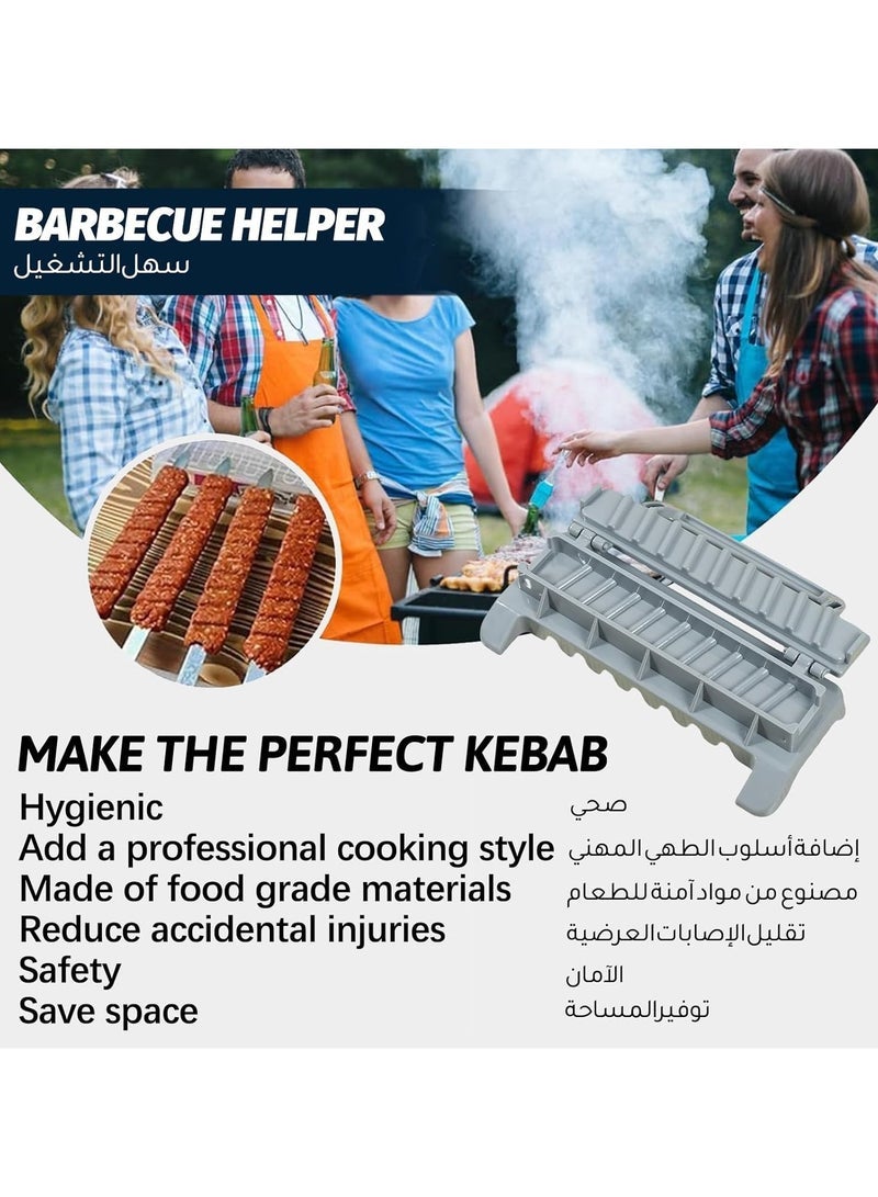 general Kebab maker, portable and reusable manual kebab maker, easy to use simple kebab making tool for home and picnic camping barbecues - Image 2
