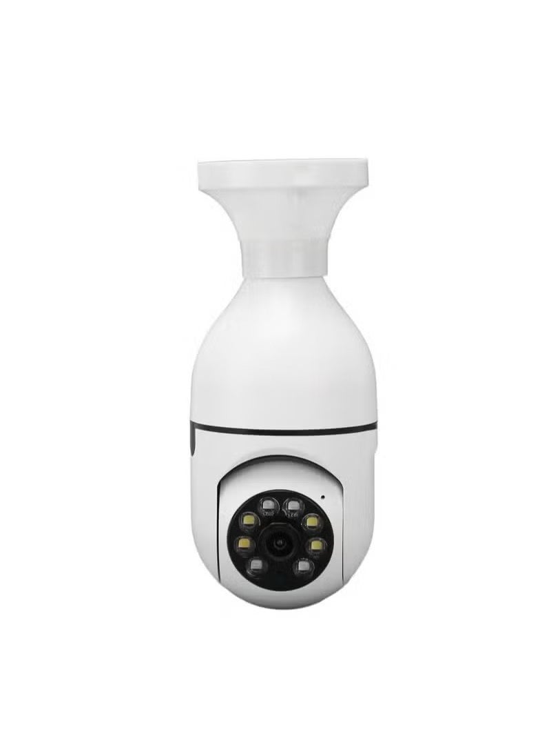 Light Bulb Security Camera Wireless Outdoor Indoor WiFi Cameras for Home Security 360 degree action camera Motion Detection and Alarm Two-Way Talk Color Night Vision ﻿