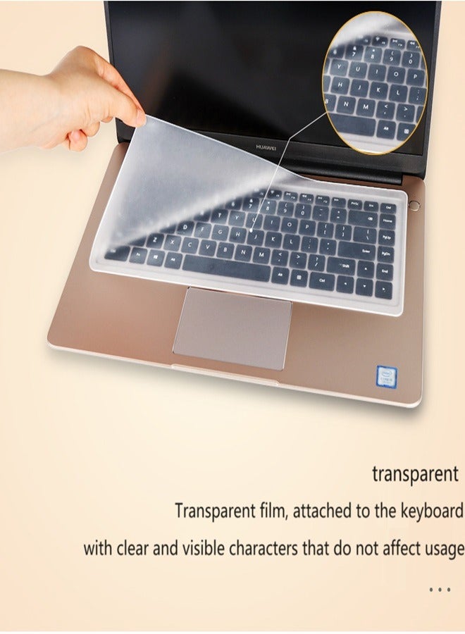 Laptop film silicone keyboard protective cover 15 "17 desktop transparent dustproof pad  - Image 3