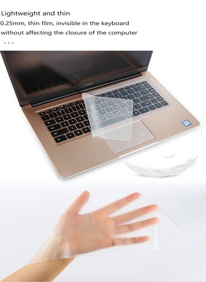 Laptop film silicone keyboard protective cover 15 "17 desktop transparent dustproof pad  - Image 5