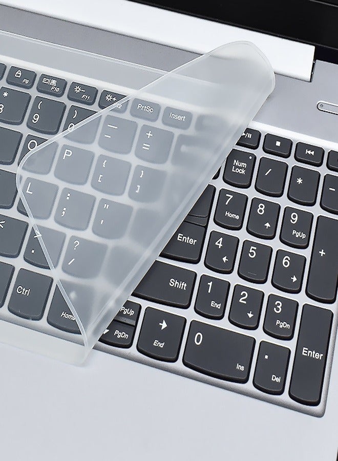 Laptop film silicone keyboard protective cover 15 "17 desktop transparent dustproof pad  - Image 1