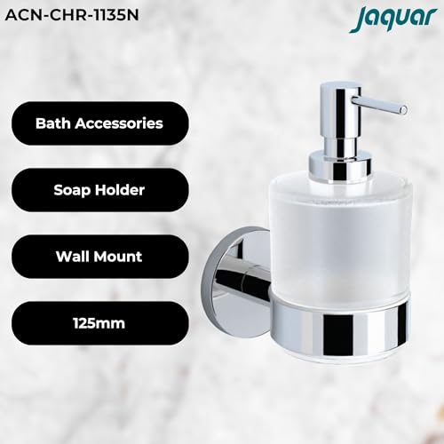Jaquar Soap Dispenser with Glass Bottle (ACN-CHR-1135N) - Image 2